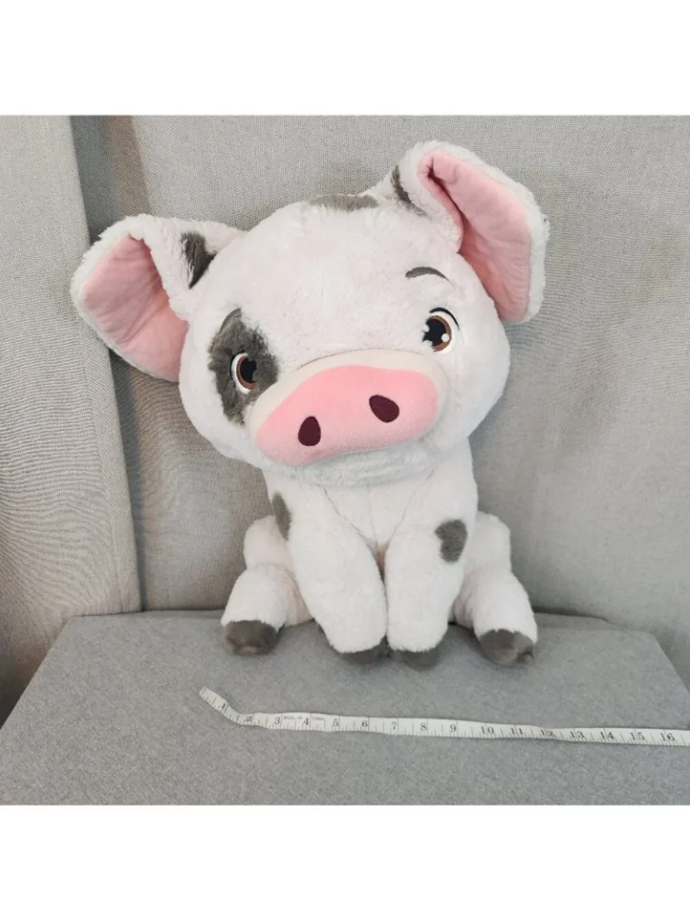 Disney Store Moana Pua 19" Large Plush Sitting Pig Stuffed Animal Toy USED - Picture 3 of 11